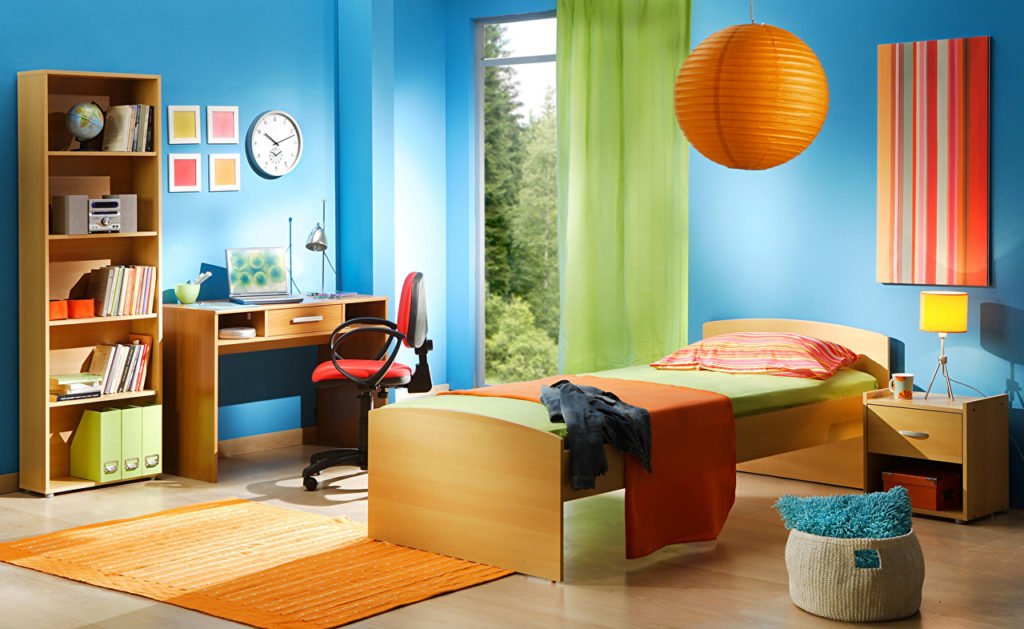 Интерьер детской комнаты для мальчика в современном стиле