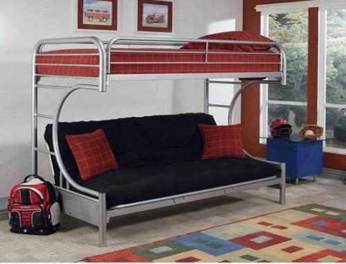 Кровать-чердак с диваном
